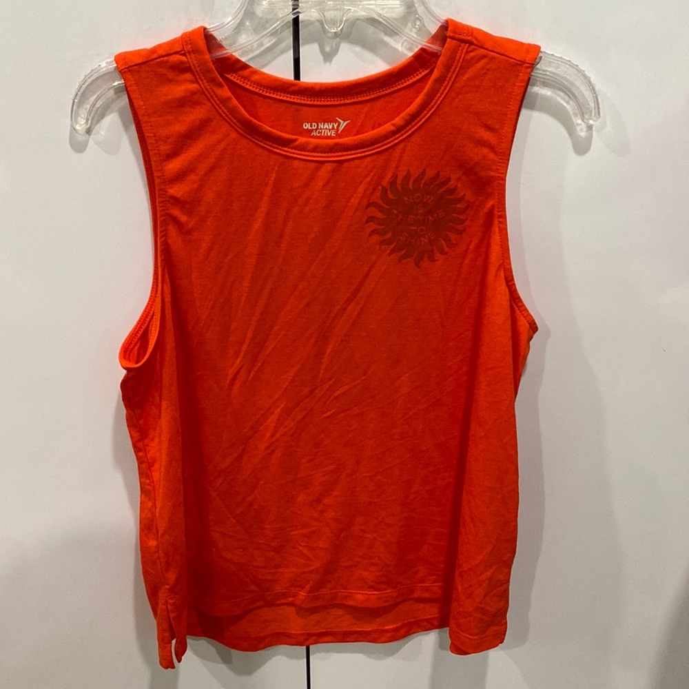 Orange active tank top